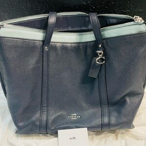 Authentic COACH leather tote bag